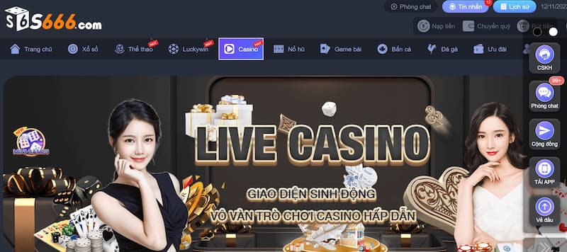 Tìm hiểu về Live Casino S666 cá cược